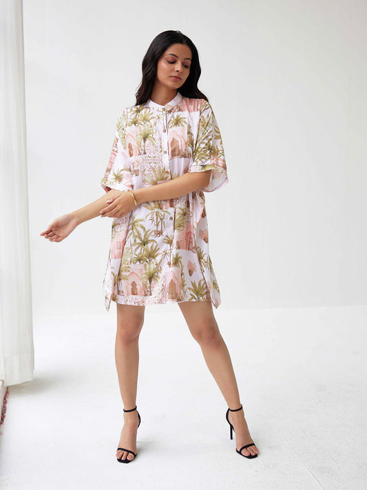 AUTUMN MIST KAFTAN DRESS