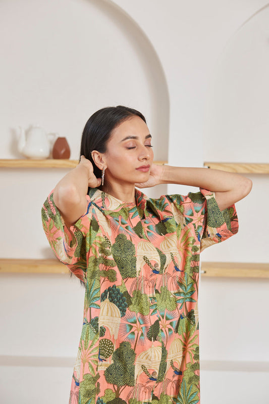 Mughal Garden Maxi- Dress