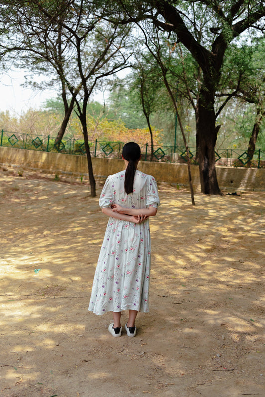 Calla (blue) Midi dress