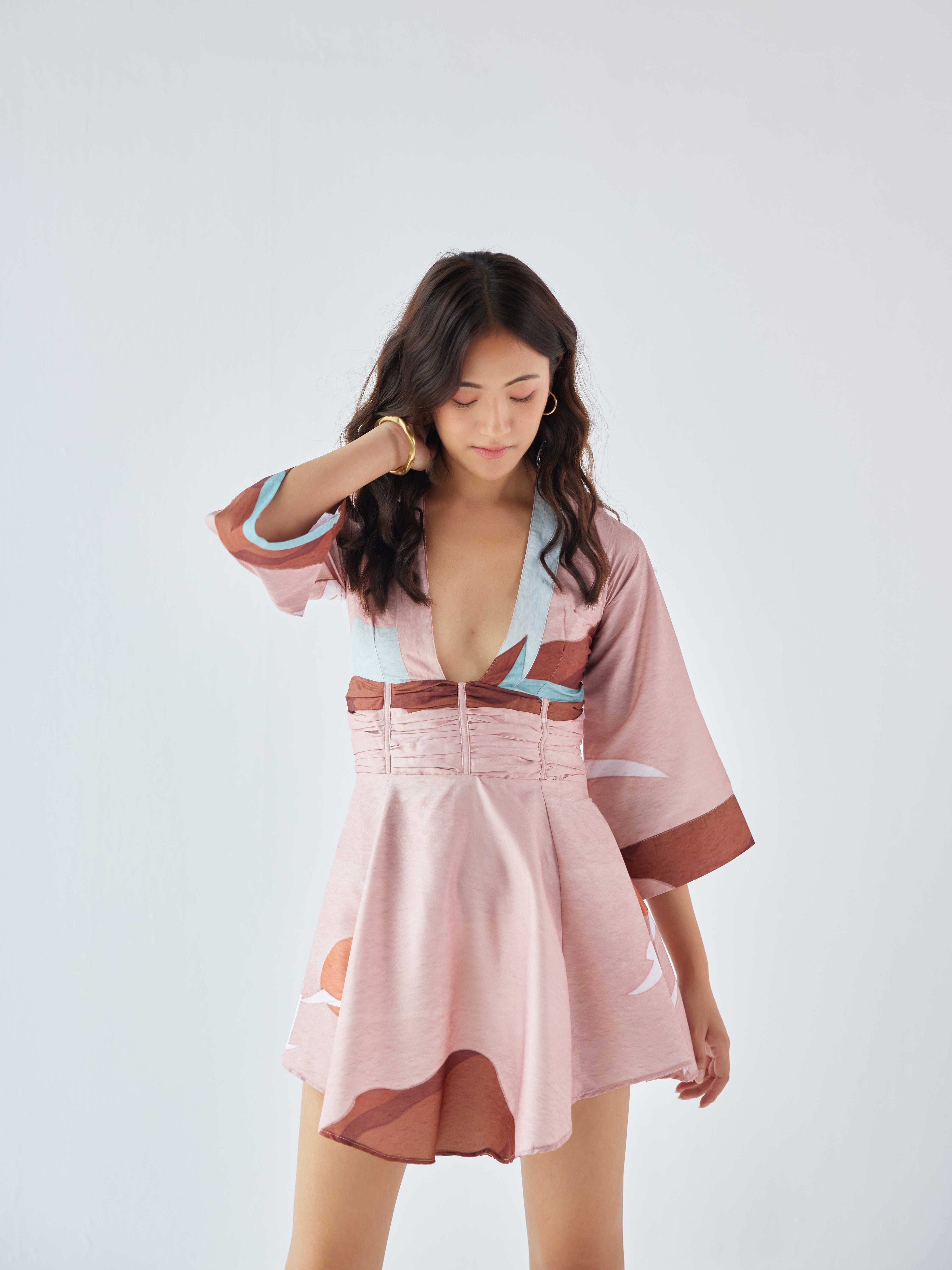 Riverstone deep neck dress