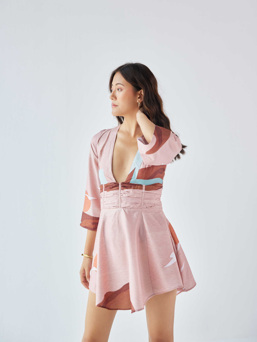 Riverstone Deep Neck Dress