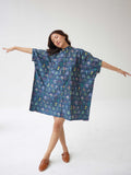 BLUE MUGHAL KAFTAN DRESS