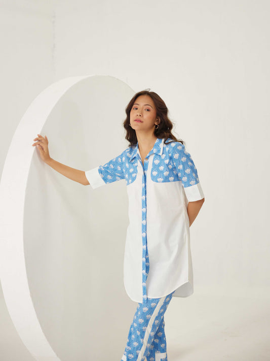 BLUE POPLIN CO-RD