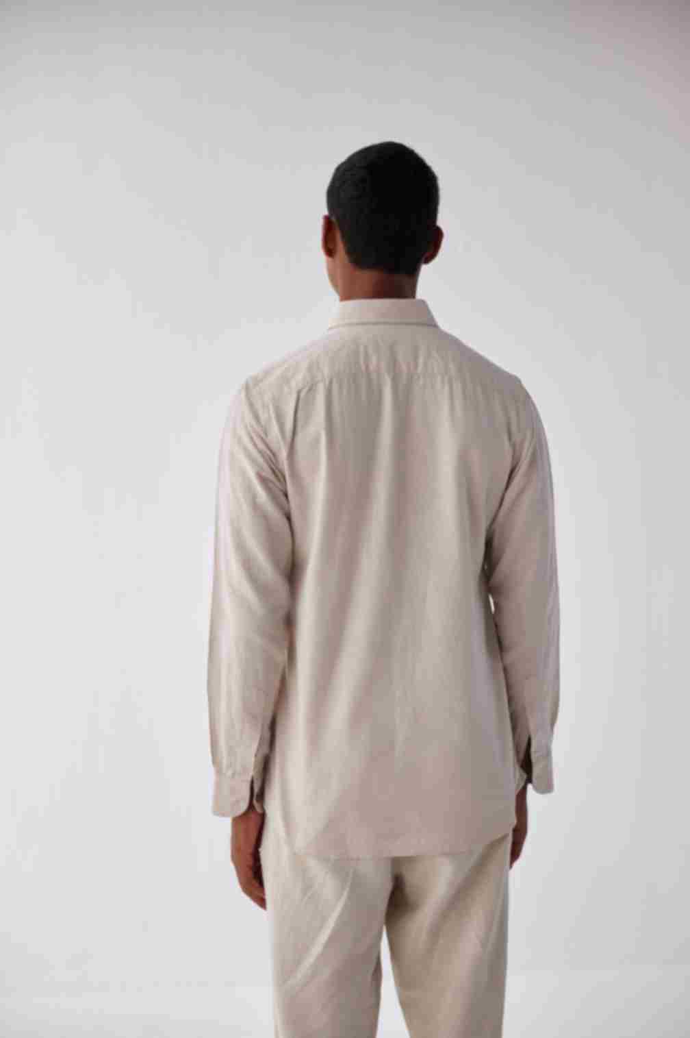 BEIGE LINEN SHIRT