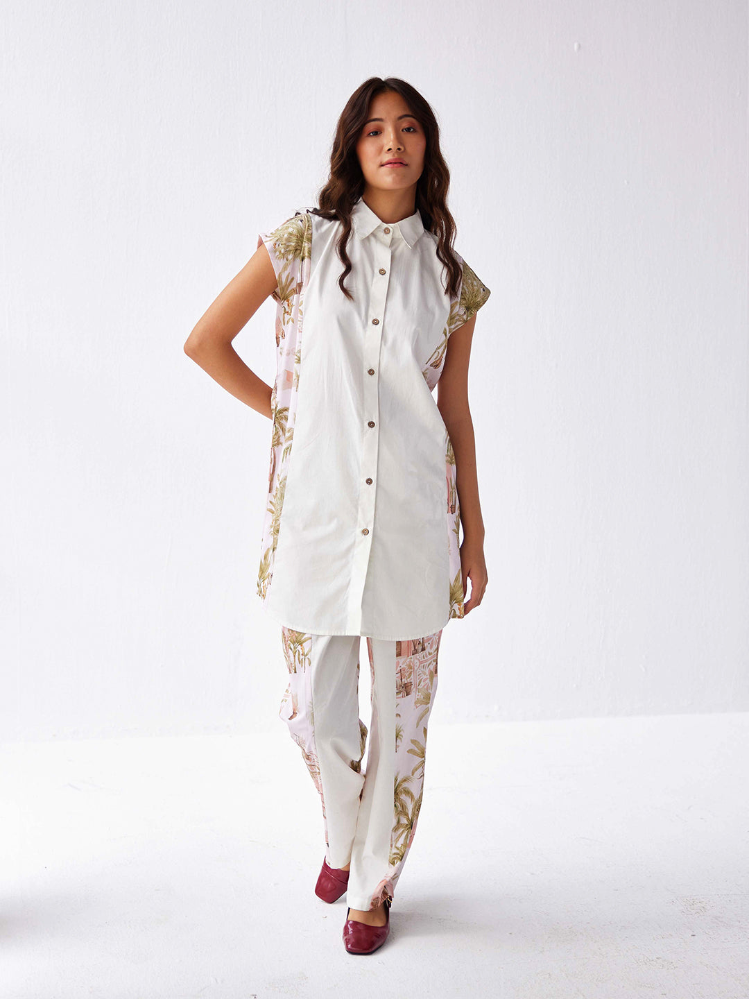 Autumn Mist Long Shirt Co-ord Set