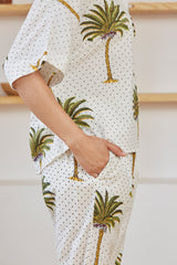 White Palm Co-ord Set