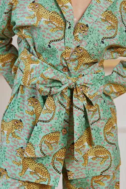 Baagh co-ord set for women back view - Label Kheerganga