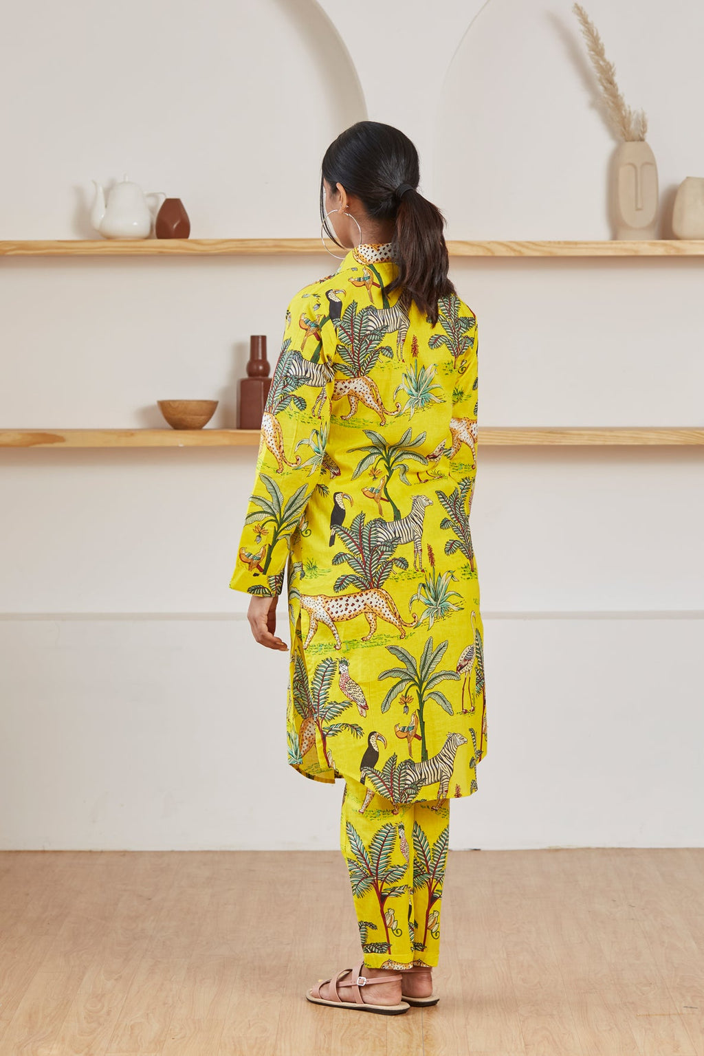 Vanaspati co-ord set for women detail - Label Kheerganga