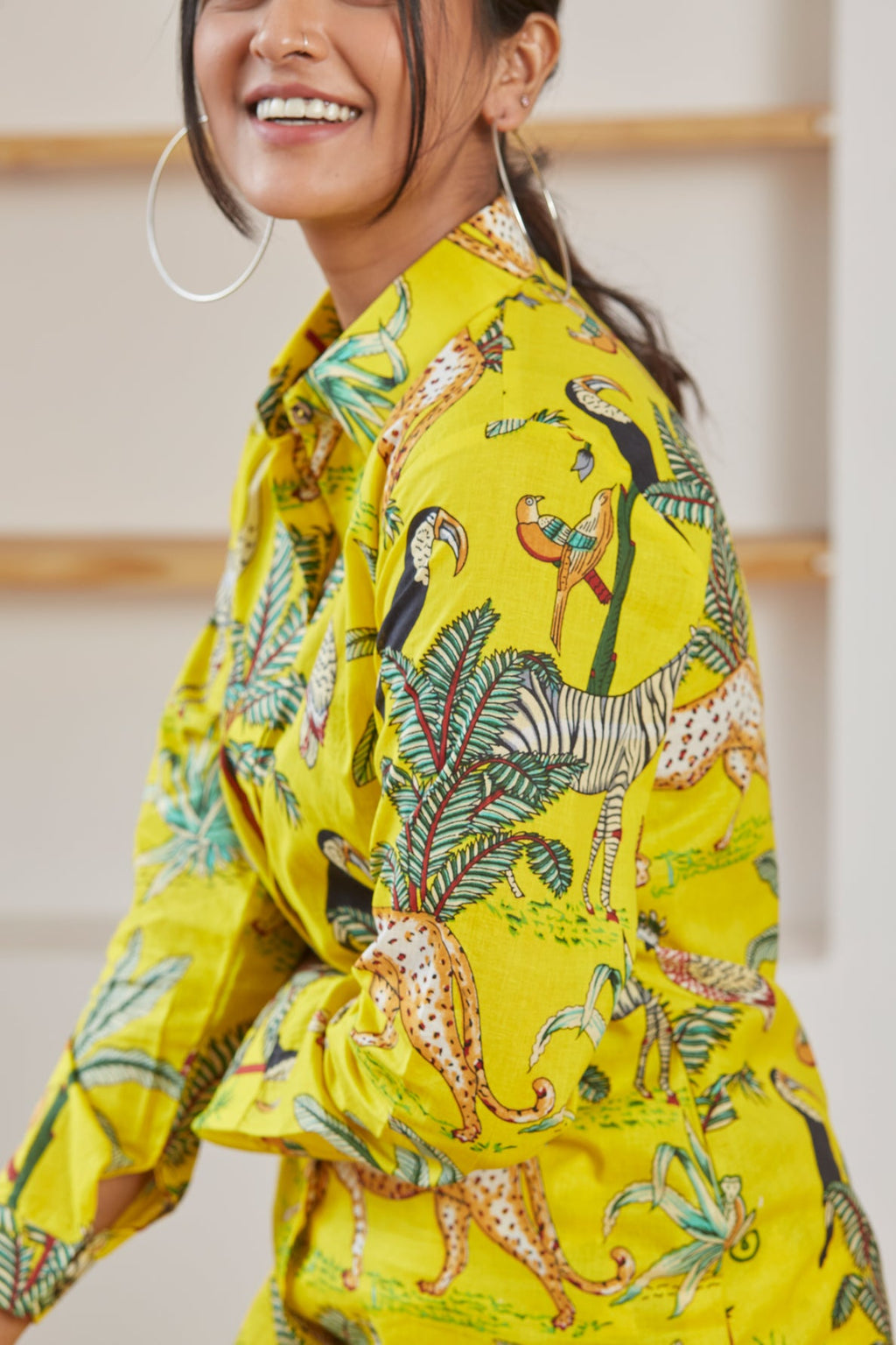 Vanaspati co-ord set for women back view - Label Kheerganga