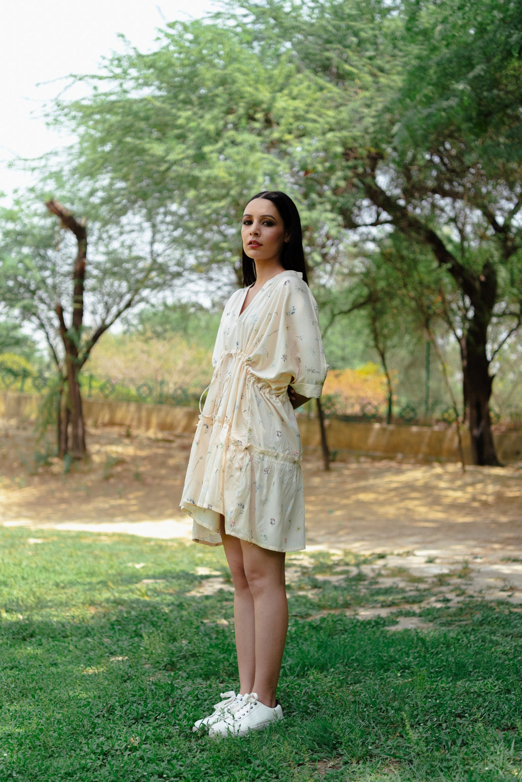 Ava (Peach) Mini Dress