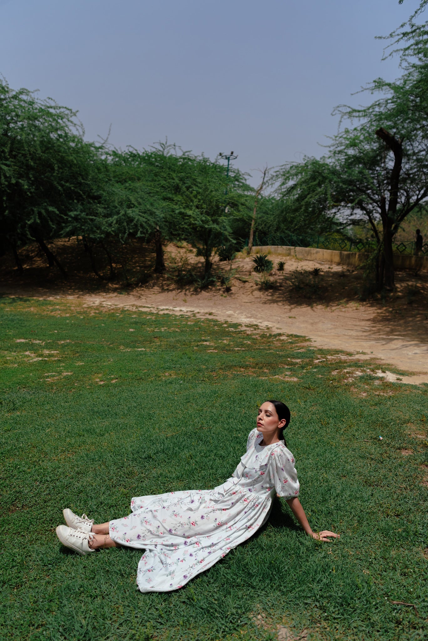 Calla (blue) Midi dress