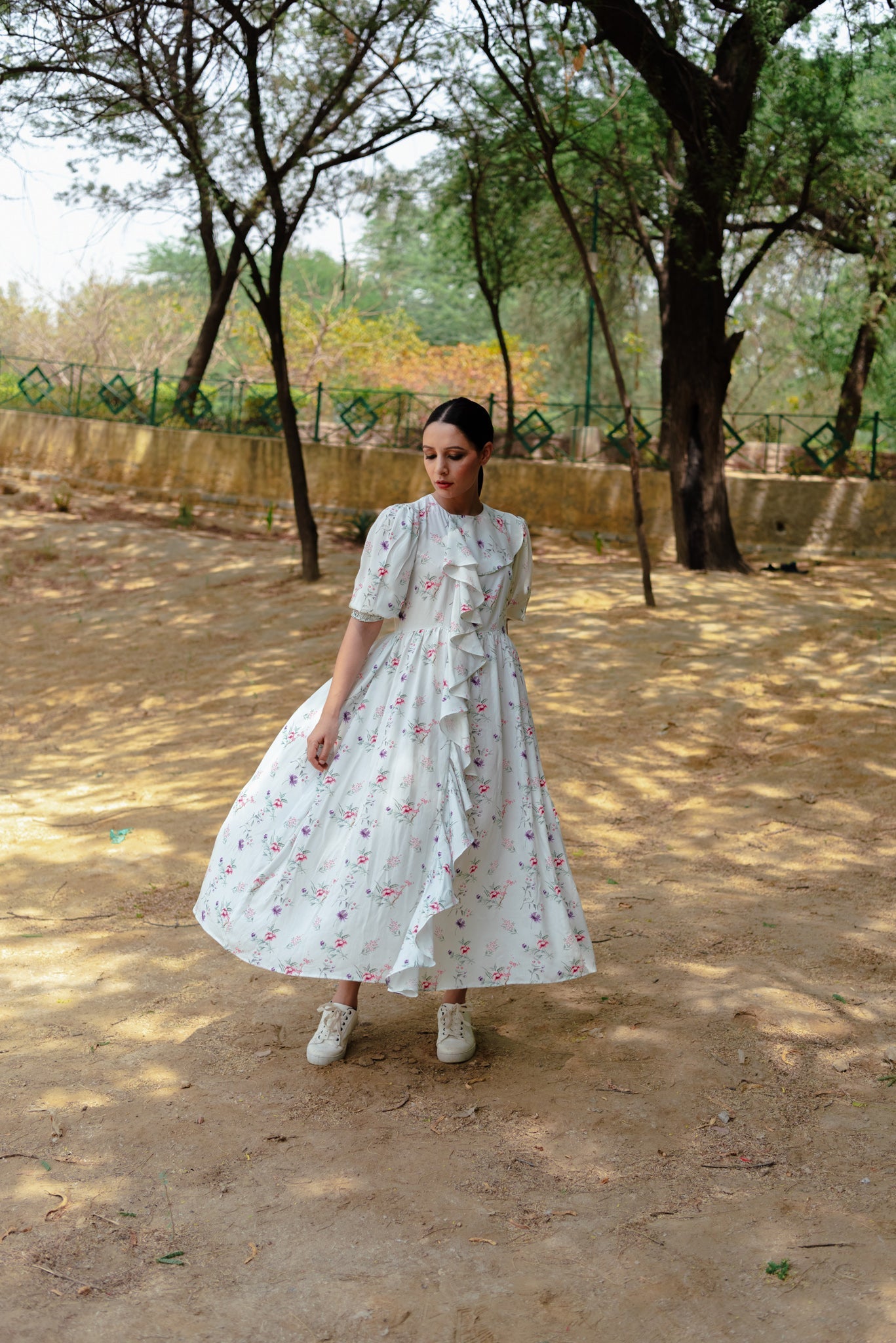 Calla (blue) Midi dress