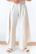 Safed Suti fluid pants for men - Label Kheerganga