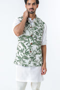 Sunderban print Nehru jacket for men - Label Kheerganga
