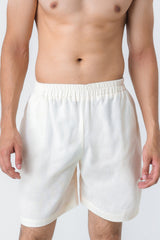 Safed suti boxer shorts
