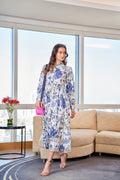 Blue Aparajita maxi dress for women - Label Kheerganga