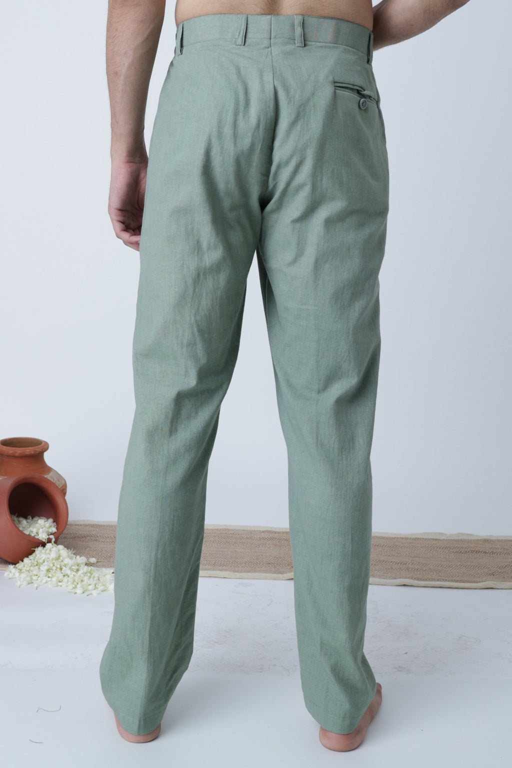 Bhagirath trousers for men detail - Label Kheerganga