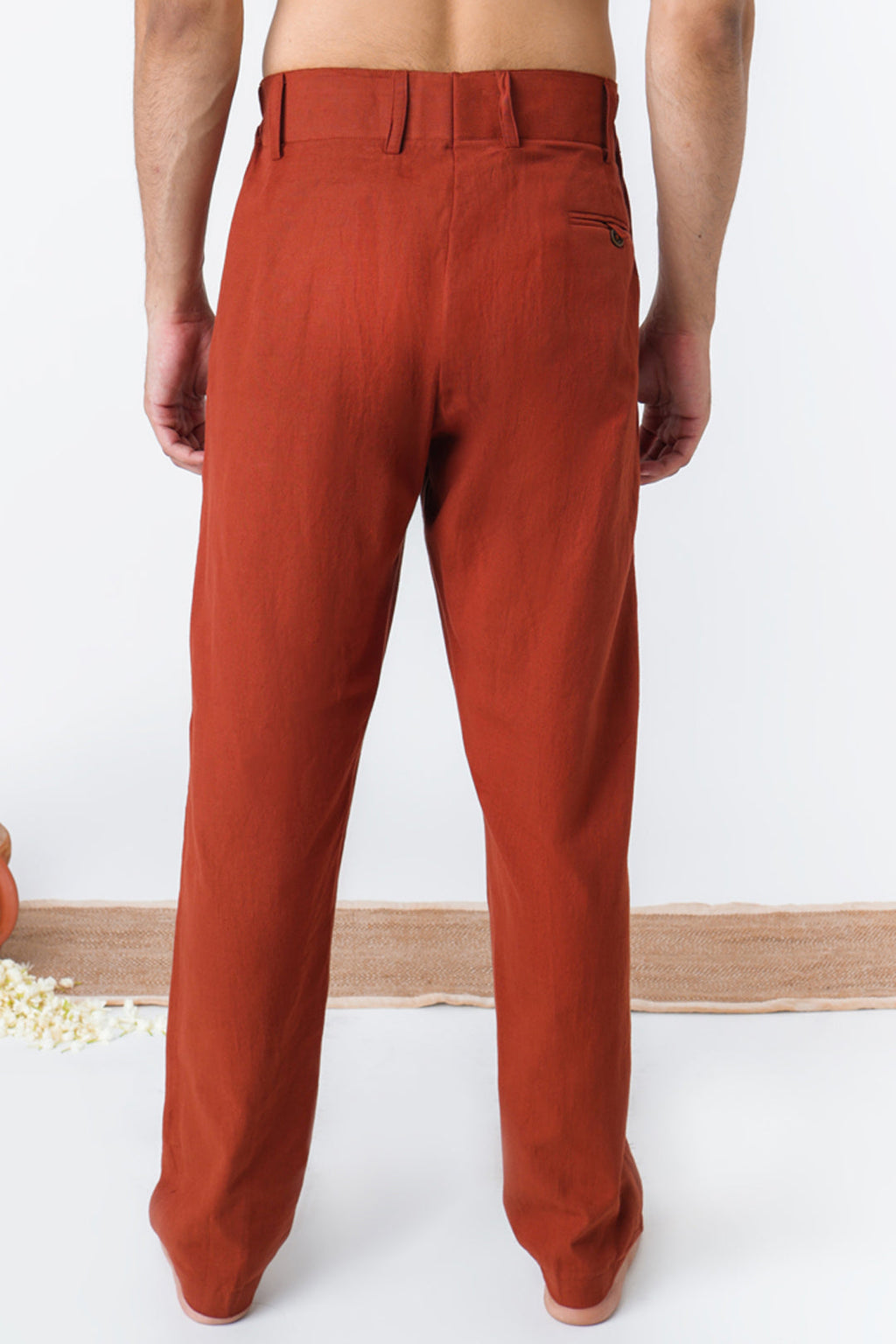 Angara suti trousers for men back view - Label Kheerganga