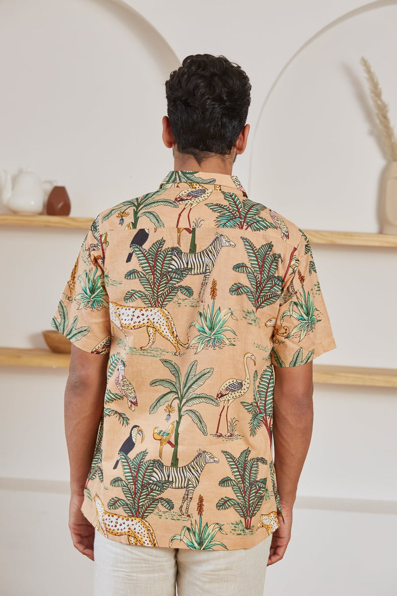 Van Print Shirt (Brown)