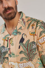 Van Print Shirt (Brown)