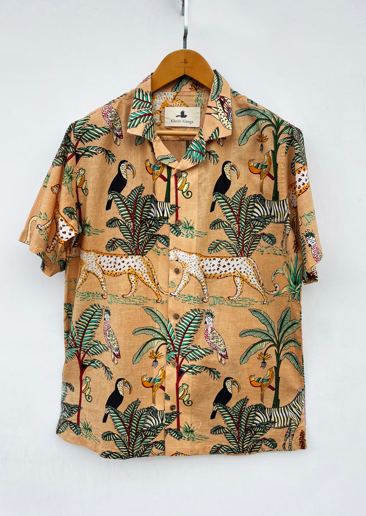 Van Print Shirt (Brown)